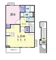 柳の里Aの間取り画像