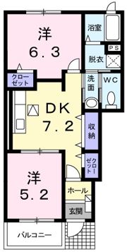 メゾンミッテ1番館の間取り画像