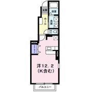 クラール曽比Ⅱの間取り画像