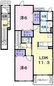 フレグランスAの間取り画像