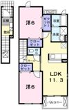 フレグランスAの間取り画像