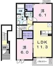 グリシーヌAの間取り画像