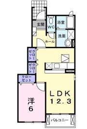 パルシティ愛子の間取り画像