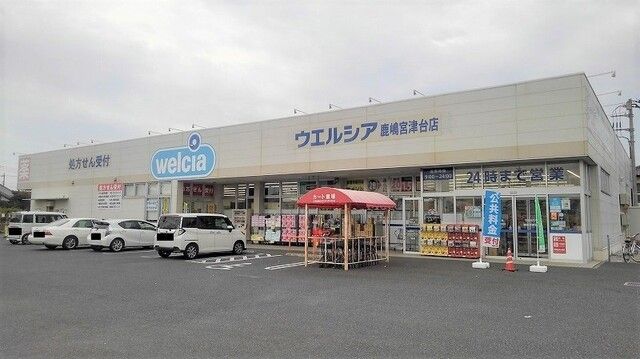近くのウエルシア鹿嶋宮津台店まで1,100m（徒歩14分）