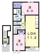サンヴィレッジDの間取り画像