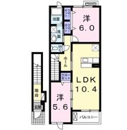 フェリス二見Aの間取り画像