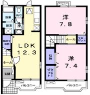 ドルチェBの間取り画像