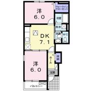 ヴェルジュ．S2の間取り画像