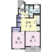 ジェルメ Aの間取り画像