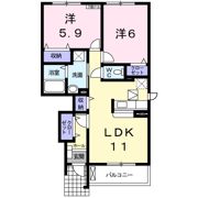 ガーデン レイ Bの間取り画像