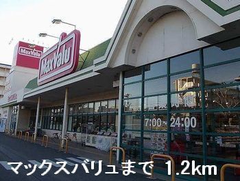 近くのマックスバリュまで1,200m(徒歩15分)