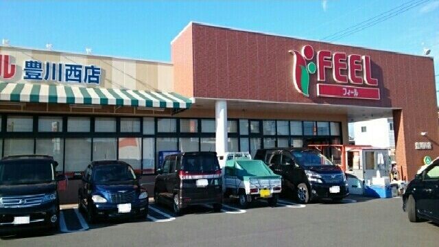 近くのフィール豊川西店まで180m（徒歩3分）
