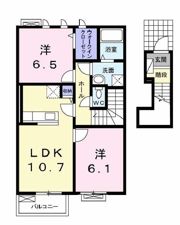 アンソレイユの間取り画像