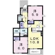 フォレストヒルズAの間取り画像