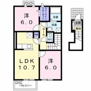 アンビエンテ南庄町 Aの間取り画像