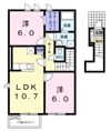 アンビエンテ南庄町 Bの間取り画像