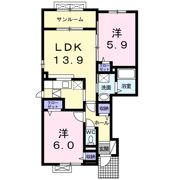 クレステージの間取り画像