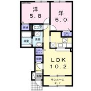 ロコモーション・Mの間取り画像