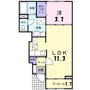プルミエBの間取り画像