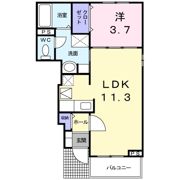 プランタン ベルAの間取り画像