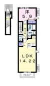 ガーデンハウス高屋の間取り画像