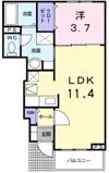 デフィ1037の間取り画像