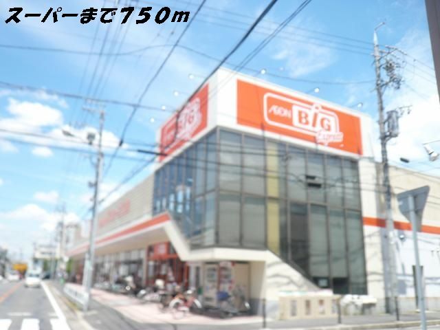 近くのスーパーまで750m（徒歩10分）
