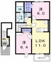 セゾン ジェルメ Ⅱの間取り画像