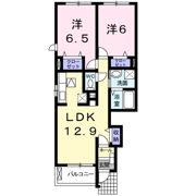 エヴァーグリーンAの間取り画像