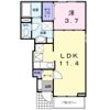 サンライト レジデンス水戸 Bの間取り画像