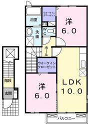 グリーンオアシスDの間取り画像
