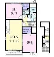 グレイスフル Bの間取り画像