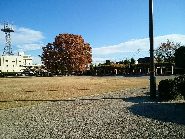 近くの藤岡中央公園まで600m（徒歩8分）
