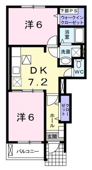 パークプレイスDEUXの間取り画像