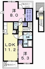 ソレイユ壱番館 Bの間取り画像