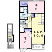 ノースヒルズ Bの間取り画像