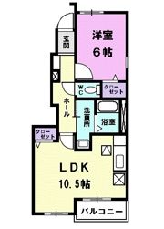 リモーネ楠の間取り画像