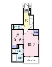 オリエント ガーデンAの間取り画像