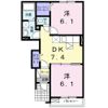 エスポワール南斎院の間取り画像