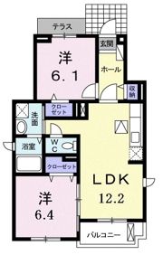 サングレイスBの間取り画像