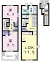 サングレイスBの間取り画像