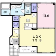 ラフレシールカルムの間取り画像
