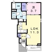 アンソレイエの間取り画像