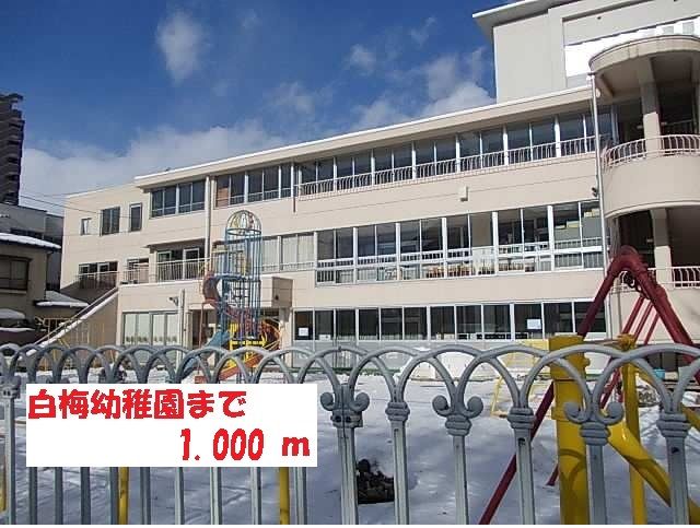 近くの白梅幼稚園まで1,000m（徒歩13分）