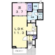 メロウ 砧の間取り画像