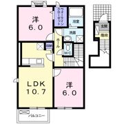 ブリーゼBの間取り画像