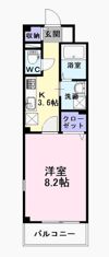 ユーヴェSⅢの間取り画像