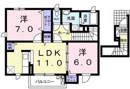 サントリア K・Ⅰ番館の間取り画像