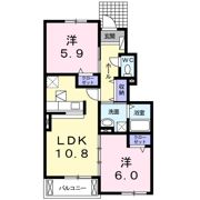 サントリア K・Ⅱ番館の間取り画像