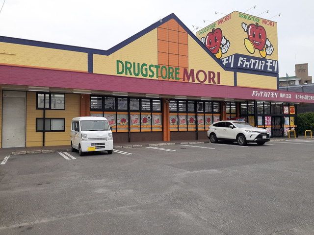 近くのドラッグストアモリ南片江店まで300m（徒歩4分）